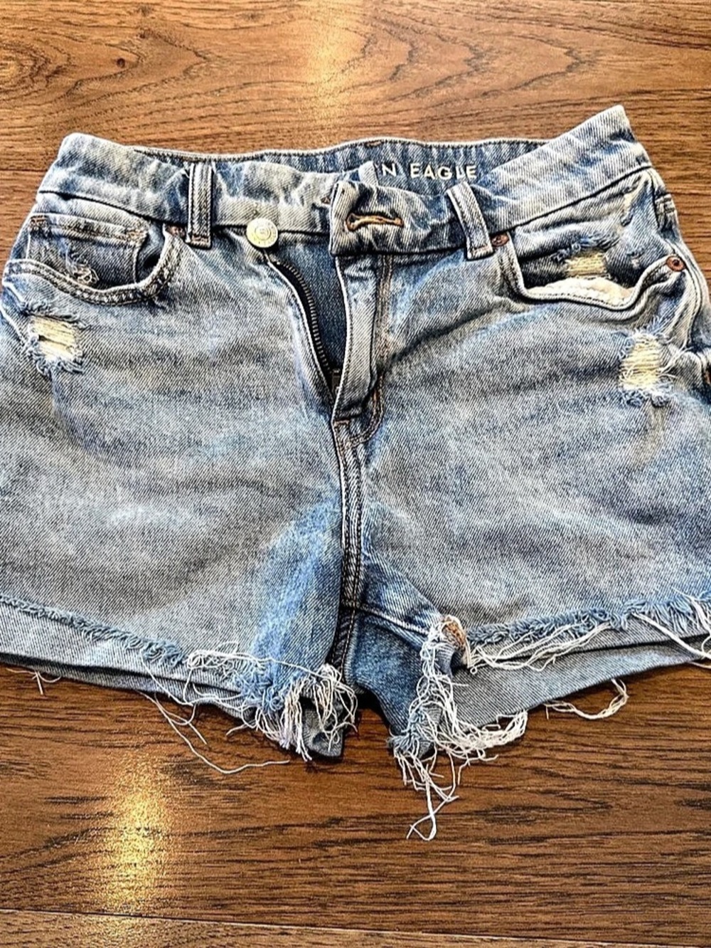American Eagle Jean Shorts in Blue